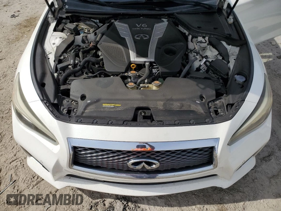 2017 Infiniti Q50 Premium with VIN JN1EV7AP4HM732408, listed as a Copart auction lot 58700435 with 103,304 mi miles and Salvage title. Bid and sale history available at DreamBid. Image 11.