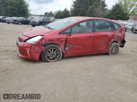 2012 Toyota Prius Two with VIN JTDZN3EU2C3114798, listed as a Copart auction lot 54357395 with 85,152 mi miles and Salvage Title. Bid and sale history available at DreamBid. Image 1.