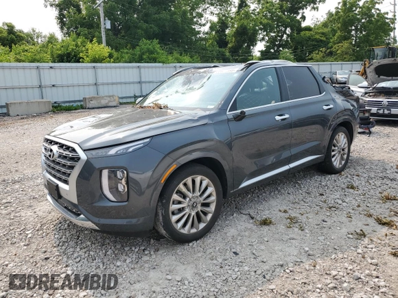 2020 Hyundai Palisade Limited with VIN KM8R5DHE8LU104583, listed as a Copart auction lot 58977595 with Not provided miles and Salvage title. Bid and sale history available at DreamBid. Image 1.