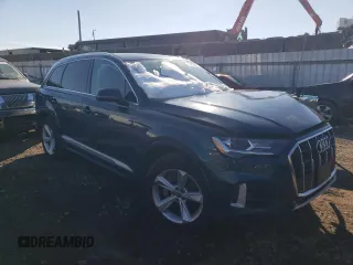 2020 Audi Q7 Premium with VIN WA1AJAF75LD011028, listed as a Copart auction lot 43251574 with 46,658 mi miles. Bid and sale history available at carsss.com. Image 4.