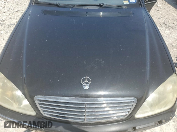 2001 Mercedes-Benz S-Class with VIN WDBNG70J51A197809, listed as a Copart auction lot 68633494 with 145,040 mi miles and Salvage Title. Bid and sale history available at carsss.com. Image 11.
