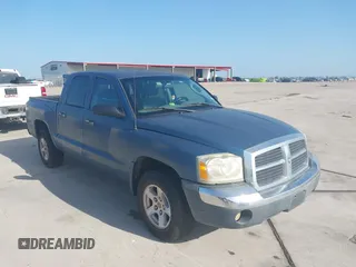 2005 Dodge Dakota SLT with VIN 1D7HE48N25S165061, listed as a IAAI auction lot 42854817 with 225,606 mi miles and . Bid and sale history available at DreamBid. Image 1.