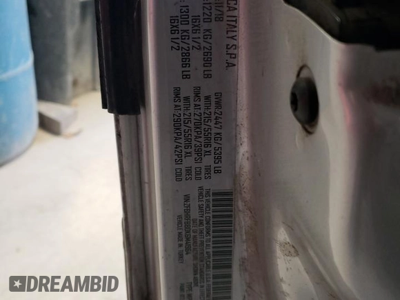 2019 Ram ProMaster City Cargo Tradesman SLT with VIN ZFBHRFBB0K6M41964, listed as a Copart auction lot 77795783 with 169,152 mi miles and . Bid and sale history available at DreamBid. Image 12.