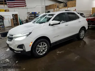 2022 Chevrolet Equinox LT with VIN 3GNAXUEV1NL243250, listed as a Copart auction lot 47805645 with 66,985 mi miles and Salvage Title. Bid and sale history available at carsss.com. Image 1.