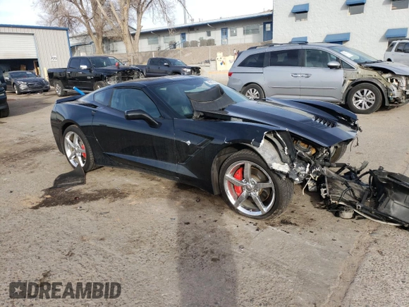 2014 Chevrolet Corvette 3LT with VIN 1G1YF2D70E5105421, listed as a Copart auction lot 45917005 with 94,130 mi miles and Salvage title. Bid and sale history available at DreamBid. Image 4.