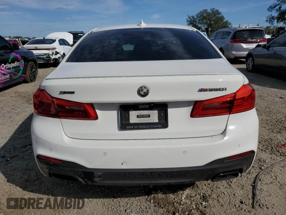 2020 BMW 5 Series M550i xDrive with VIN WBAJS7C06LCD07565, listed as a Copart auction lot 42618365 with Not provided miles and Non repairable. Bid and sale history available at DreamBid. Image 6.