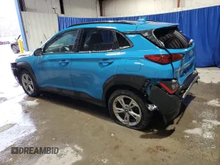 2022 Hyundai Kona SEL with VIN KM8K62ABXNU916683, listed as a Copart auction lot 44970635 with 35,543 mi miles and Salvage Title. Bid and sale history available at DreamBid. Image 2.