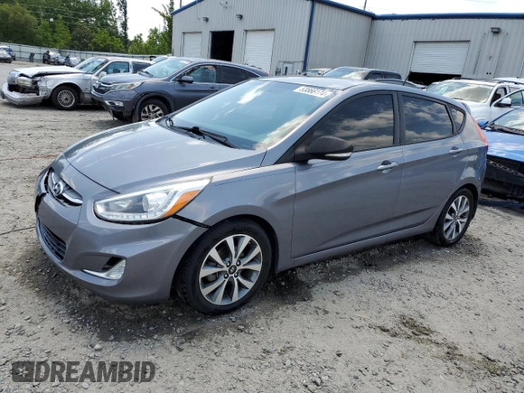 2016 Hyundai Accent Sport with VIN KMHCU5AE8GU258998, listed as a Copart auction lot 53866174 with 83,354 mi miles. Bid and sale history available at carsss.com. Image 1.
