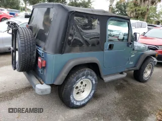 1998 Jeep Wrangler Sport with VIN 1J4FY19S9WP782841, listed as a Copart auction lot 75063524 with 0 mi miles and Non Repairable. Bid and sale history available at carsss.com. Image 3.