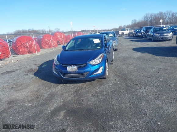 2016 Hyundai Elantra SE with VIN 5NPDH4AE1GH720562, listed as a IAAI auction lot 41723971 with 82,573 mi miles. Bid and sale history available at carsss.com. Image 12.
