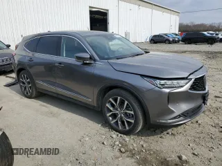 2022 Acura MDX w/Technology Package with VIN 5J8YE1H45NL014145, listed as a Copart auction lot 48190145 with 37,849 mi miles and Salvage Title. Bid and sale history available at carsss.com. Image 4.