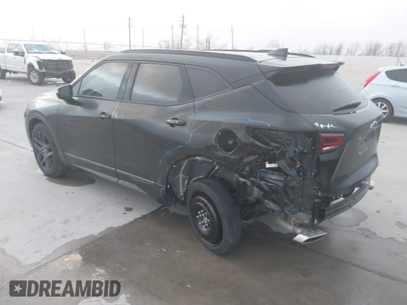 2024 Chevrolet Blazer RS с VIN 3GNKBERS6RS155475, выставлен на аукционе IAAI как лот 41529038 с пробегом 21 727 миль миль и . История ставок и продаж доступна на DreamBid. Изображение 3.