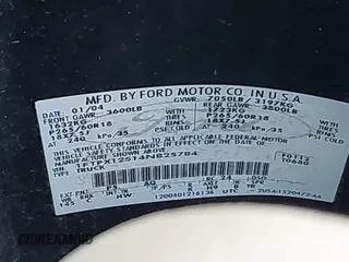 2004 Ford F-150 XL with VIN 1FTPX12514NB25784, listed as a IAAI auction lot 42107868 with 371,297 mi miles and . Bid and sale history available at DreamBid. Image 9.