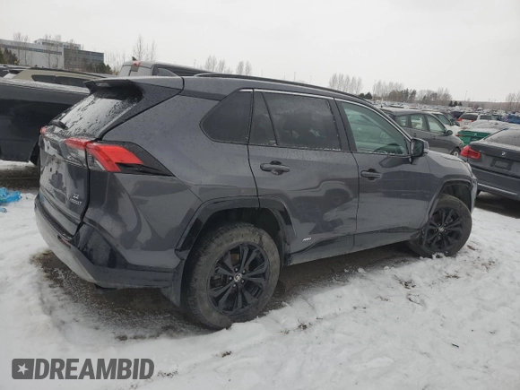 2022 Toyota RAV4 with VIN 2T34WRFV7NW142811, listed as a Copart auction lot 86429724 with 57,244 mi miles and Salvage title. Bid and sale history available at DreamBid. Image 3.
