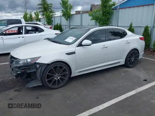 2013 Kia Optima SX with VIN 5XXGR4A63DG192937, listed as a IAAI auction lot 42247881 with 114,837 mi miles and . Bid and sale history available at DreamBid. Image 2.