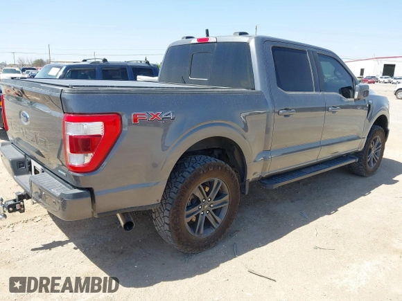 2023 Ford F-150 XL with VIN 1FTFW1E83PFB07063, listed as a IAAI auction lot 41945432 with 100,863 mi miles. Bid and sale history available at carsss.com. Image 4.