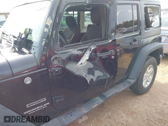 2017 Jeep Wrangler Unlimited Sport with VIN 1C4BJWDG7HL745466, listed as a IAAI auction lot 41040828 with 86,269 mi miles. Bid and sale history available at carsss.com. Image 6.
