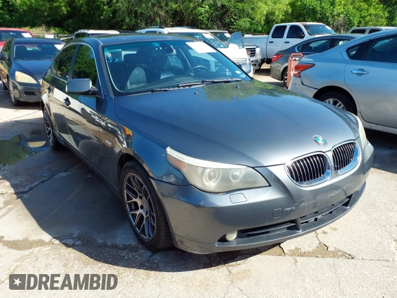 2006 BMW 5 Series 530i with VIN WBANE73516CM43799, listed as a IAAI auction lot 42091976 with 175,980 mi miles and . Bid and sale history available at carsss.com. Image 1.