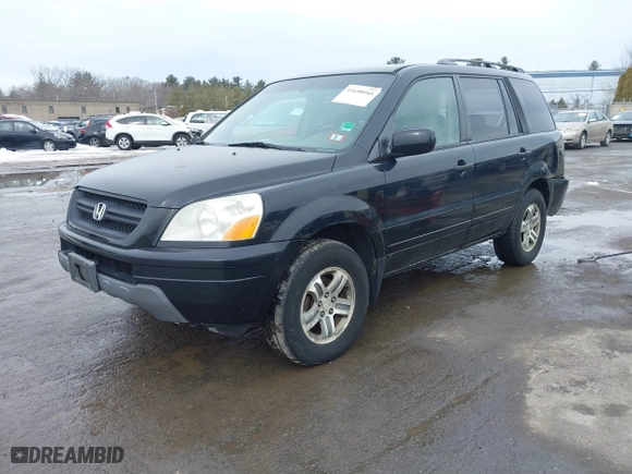 2004 Honda Pilot EX with VIN 2HKYF18414H595383, listed as a IAAI auction lot 41658945 with 131,622 mi miles. Bid and sale history available at carsss.com. Image 2.