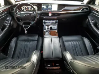 2018 Genesis G90 3.3T Premium with VIN KMHG34JA7JU039128, listed as a Copart auction lot 80633884 with 64,753 mi miles and Salvage Title. Bid and sale history available at carsss.com. Image 8.