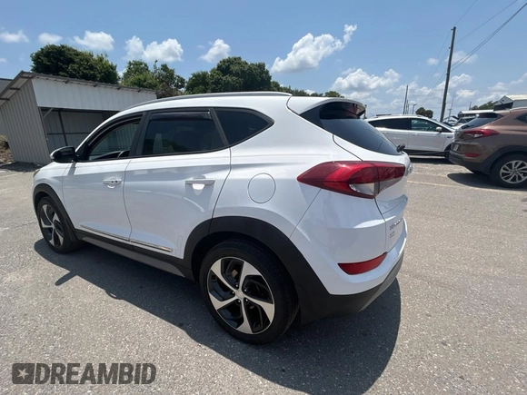 2017 Hyundai Tucson Sport with VIN KM8J3CA29HU351485, listed as a Copart auction lot 56537955 with 121,371 mi miles and Clean Title. Bid and sale history available at DreamBid. Image 3.