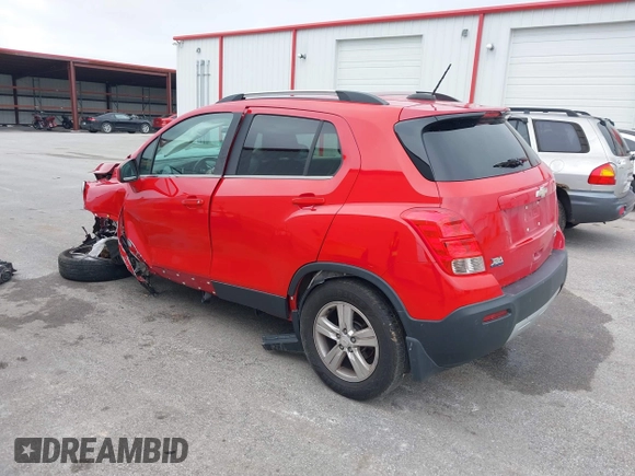 2016 Chevrolet Trax LT with VIN KL7CJPSB6GB606268, listed as a IAAI auction lot 41571773 with 141,906 mi miles and . Bid and sale history available at DreamBid. Image 3.