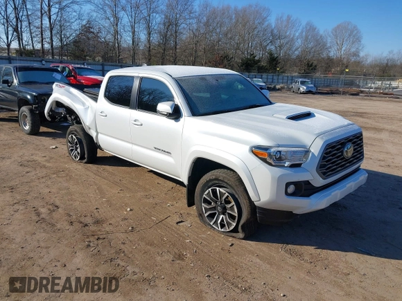 2021 Toyota Tacoma 4WD SR5 with VIN 3TYDZ5BN3MT001860, listed as a IAAI auction lot 41269423 with 23,378 mi miles. Bid and sale history available at carsss.com. Image 1.