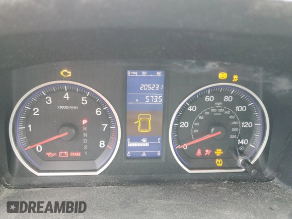 2011 Honda CR-V LX z VIN 5J6RE4H35BL014857, wystawiony jako Copart lot #54288135 z przebiegiem 205 231 mil mil oraz Szkoda całkowita • Salvage title. Historia ofert i sprzedaży dostępna na DreamBid. Obrazek 9.