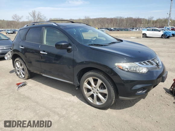 2013 Nissan Murano SV with VIN JN8AZ1MW6DW310398, listed as a Copart auction lot 53489815 with 55,432 mi miles and Salvage Title. Bid and sale history available at carsss.com. Image 4.