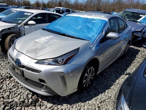 2020 Toyota Prius LE with VIN JTDL9RFU6L3016384, listed as a Copart auction lot 50052665 with Not Provided miles and Salvage Title. Bid and sale history available at DreamBid. Image 1.