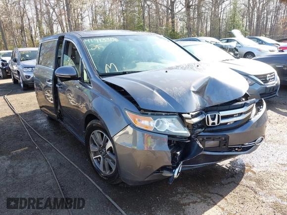2015 Honda Odyssey Touring Elite z VIN 5FNRL5H9XFB067679, wystawiony jako IAAI lot #41913306 z przebiegiem 199 482 mil mil oraz . Historia ofert i sprzedaży dostępna na DreamBid. Obrazek 6.