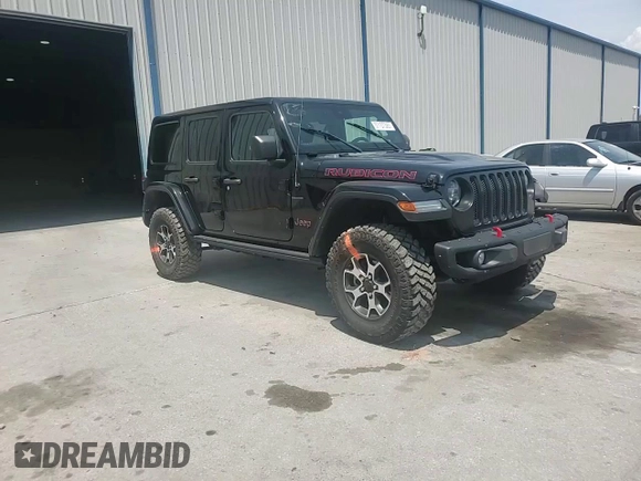 2022 Jeep Wrangler Unlimited Rubicon with VIN 1C4HJXFG1NW193437, listed as a Copart auction lot 57137365 with 56,732 mi miles and Salvage title. Bid and sale history available at DreamBid. Image 14.