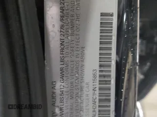 2017 Audi A6 Prestige z VIN WAUH2AFC1HN115853, wystawiony jako Copart lot #44426555 z przebiegiem 86 356 mil mil oraz Szkoda całkowita • Salvage title. Historia ofert i sprzedaży dostępna na DreamBid. Obrazek 13.
