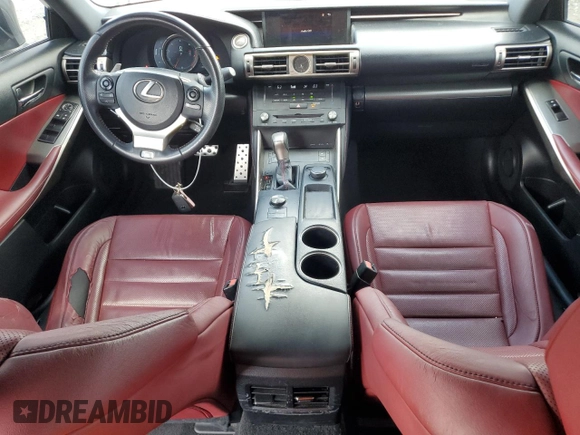 2015 Lexus IS 250 with VIN JTHBF1D20F5077891, listed as a Copart auction lot 53798835 with 126,813 mi miles and Salvage Title. Bid and sale history available at carsss.com. Image 8.