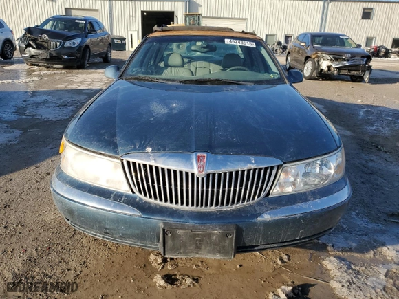 2001 Lincoln Continental with VIN 1LNHM97V81Y730413, listed as a Copart auction lot 46243515 with 213,283 mi miles and Clean Title. Bid and sale history available at carsss.com. Image 5.