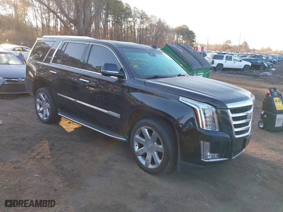 2019 Cadillac Escalade Luxury with VIN 1GYS4BKJ3KR249030, listed as a IAAI auction lot 41650655 with 64,373 mi miles. Bid and sale history available at carsss.com. Image 1.