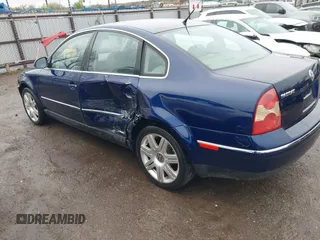 2005 Volkswagen Passat GLS with VIN WVWAD63B15E082758, listed as a IAAI auction lot 41952194 with 163,416 mi miles and . Bid and sale history available at DreamBid. Image 3.