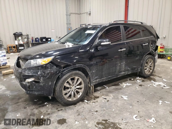 2012 Kia Sorento SX with VIN 5XYKW4A28CG244346, listed as a Copart auction lot 45053495 with 167,164 mi miles and Clean Title. Bid and sale history available at carsss.com. Image 1.
