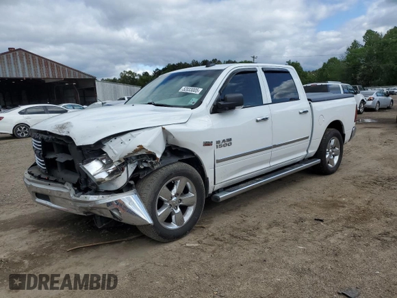 2016 Ram 1500 Lone Star with VIN 3C6RR6LT7GG287940, listed as a Copart auction lot 52033005 with 100,702 mi miles and Salvage Title. Bid and sale history available at carsss.com. Image 1.