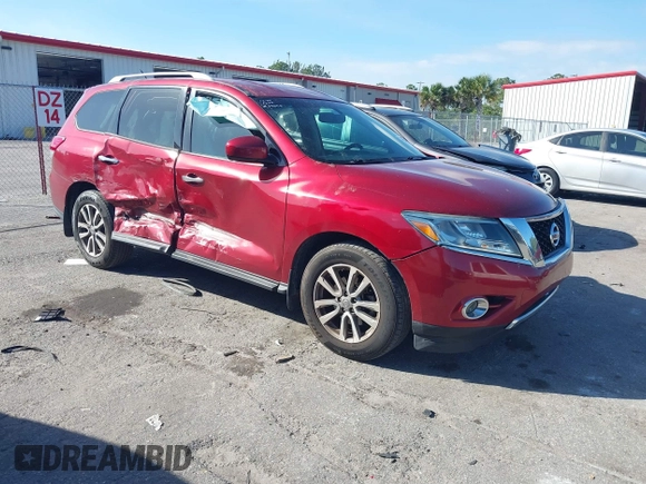 2016 Nissan Pathfinder S with VIN 5N1AR2MN7GC600949, listed as a IAAI auction lot 41261906 with 173,787 mi miles and . Bid and sale history available at DreamBid. Image 1.