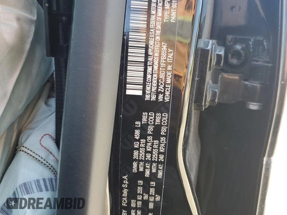 2015 Jeep Renegade Limited with VIN ZACCJBDT1FPB85947, listed as a Copart auction lot 62171715 with 108,749 mi miles and Salvage title. Bid and sale history available at DreamBid. Image 13.