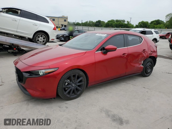 2019 Mazda Mazda3 Hatchback w/Premium Pkg with VIN JM1BPBNM9K1124082, listed as a Copart auction lot 53430905 with 45,858 mi miles and Salvage Title. Bid and sale history available at carsss.com. Image 1.