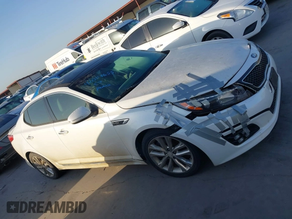2015 Kia Optima SX Turbo with VIN 5XXGR4A69FG517335, listed as a IAAI auction lot 42014655 with 91,831 mi miles. Bid and sale history available at carsss.com. Image 13.