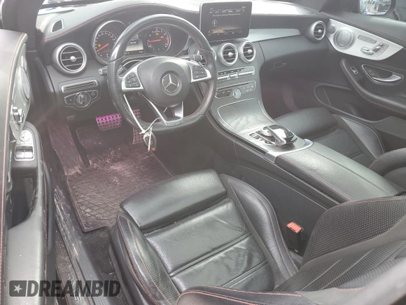 2018 Mercedes-Benz C 43 AMG with VIN WDDWJ6EB2JF658850, listed as a Copart auction lot 45236975 with 106,784 mi miles and Salvage Title. Bid and sale history available at DreamBid. Image 8.