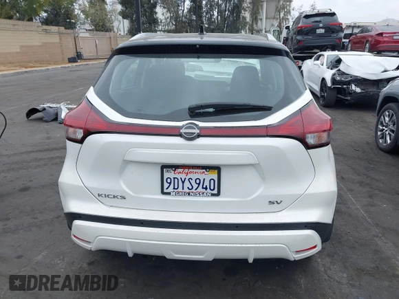 2023 Nissan Kicks SV with VIN 3N1CP5CV9PL483632, listed as a IAAI auction lot 42104642 with 9,964 mi miles. Bid and sale history available at carsss.com. Image 17.