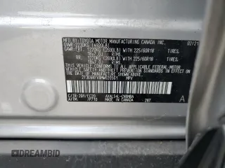2021 Toyota RAV4 Hybrid XSE with VIN 2T3E6RFVXMW020561, listed as a Copart auction lot 64822005 with 39,434 mi miles and Salvage title. Bid and sale history available at DreamBid. Image 14.