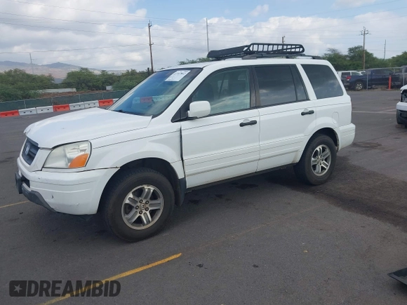 2005 Honda Pilot EX-L with RES with VIN 2HKYF186X5H530910, listed as a IAAI auction lot 41167862 with 199,775 mi miles. Bid and sale history available at carsss.com. Image 2.