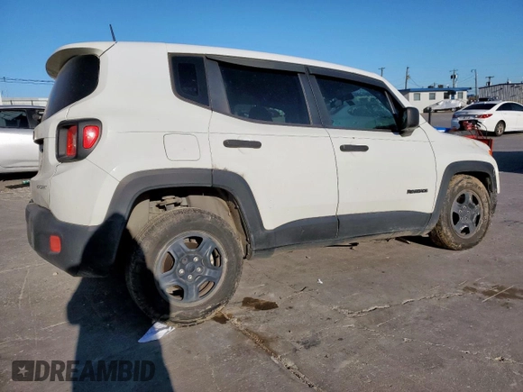 2018 Jeep Renegade Sport with VIN ZACCJAAB6JPG93183, listed as a Copart auction lot 49879165 with 161,848 mi miles and Salvage Title. Bid and sale history available at DreamBid. Image 3.