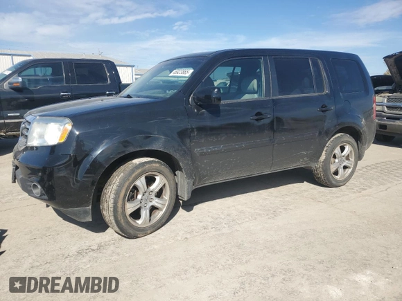 2012 Honda Pilot EX-L with VIN 5FNYF4H52CB083641, listed as a Copart auction lot 46923865 with 105,120 mi miles and Salvage Title. Bid and sale history available at DreamBid. Image 1.