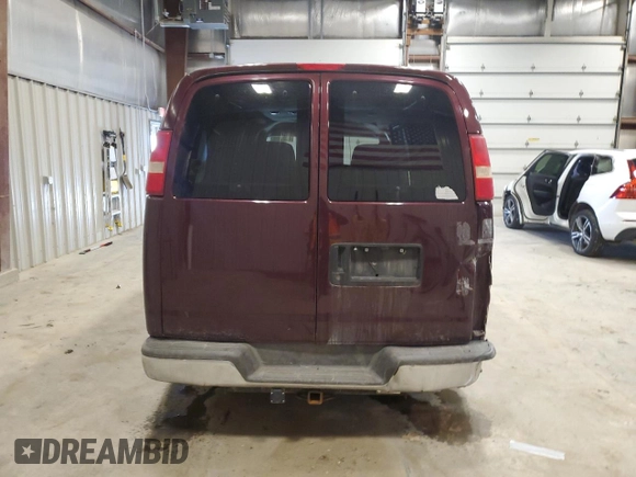 2005 Chevrolet Express Cargo Van YF7 Upfitter with VIN 1GBFG15T151204195, listed as a Copart auction lot 44330135 with 120,189 mi miles and Clean Title. Bid and sale history available at carsss.com. Image 6.
